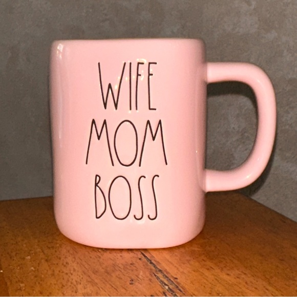 Rae Dunn Other Rae Dunn Wife Mom Boss Pink Ceramic Coffee Mug Brand
